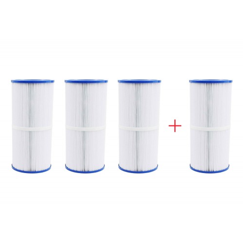 Confezione 4x3 filtri medio 25,5cm per vasca idromassaggio