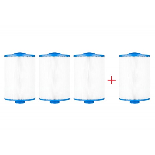 Confezione 4x3 filtri corto per vasca idromassaggio